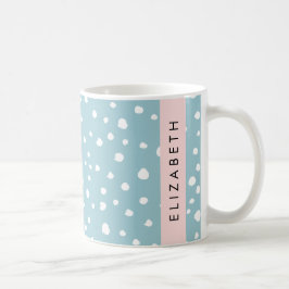 Caneca De Café Pontos Dalmáticos Azuis, Pontos Dalmáticos, Seu No