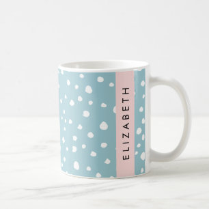 Caneca De Café Pontos Dalmáticos Azuis, Pontos Dalmáticos, Seu No