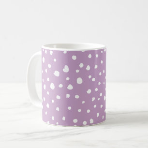 Caneca De Café Pontos Dalmáticos Lilac, Pontos Dalmáticos, pontos