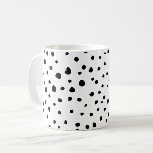Caneca De Café Pontos Dalmáticos, Pontos Dalmáticos, Preto e Bran