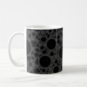 Caneca De Café Pontos de bolhas espaciais - Preto