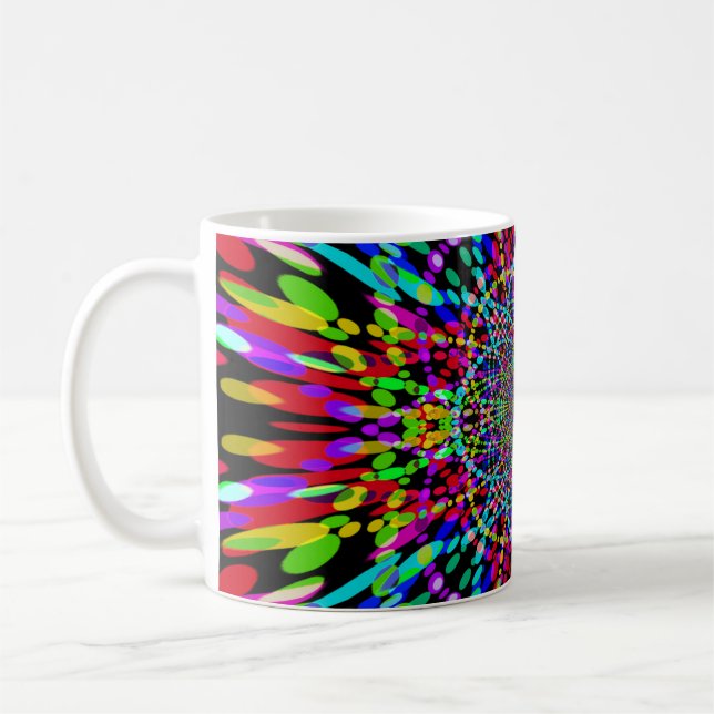 Caneca De Café Pontos de cor 3 Mug (Esquerda)