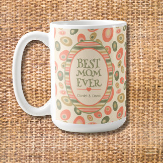 Caneca De Café Pontos Divertidos Melhor Mãe de Todos Personalizad