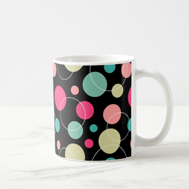 Caneca De Café Pontos e círculos 150816 (Direita)
