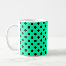 Caneca De Café Pontos Polka - Ponto Preto
