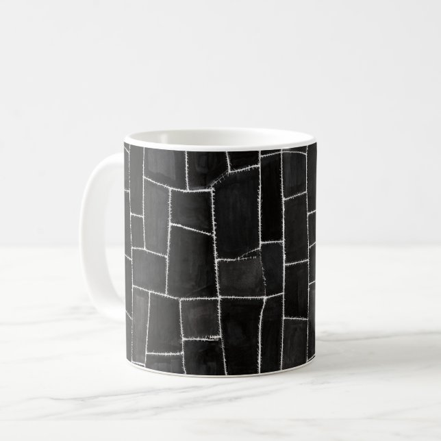 Caneca De Café Pontos Pretos (Frente Esquerda)