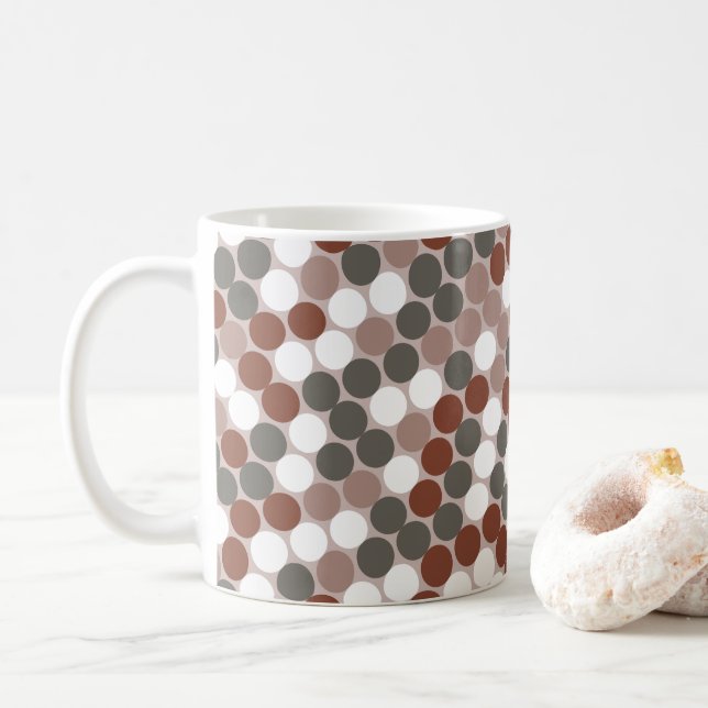 Caneca De Café Pontos retrô (Com Donut)