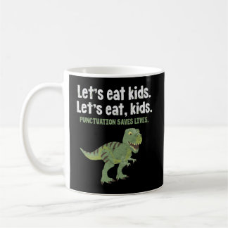 Caneca De Café Pontuação Eat Kids De vamos Salva Vidas Dinossaur 