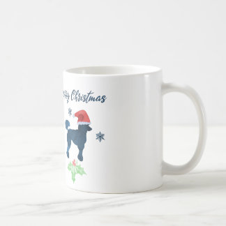 Caneca De Café Poodle de Natal