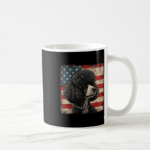 Caneca De Café Poodle Dog American Patriot Independence Day Men B