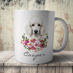 Caneca De Café Poodle em Aquarela