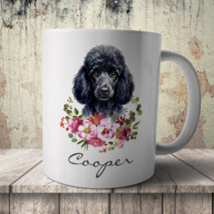 Caneca De Café Poodle em Aquarela