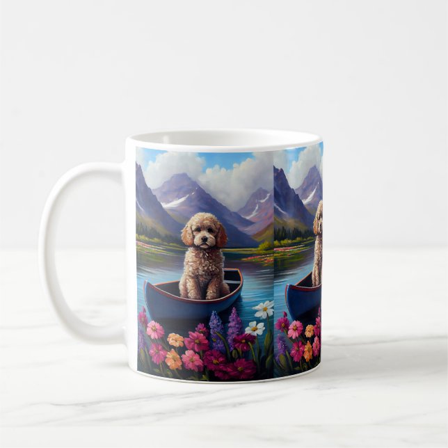 Caneca De Café Poodle em um remo: uma aventura cêntrica (Esquerda)