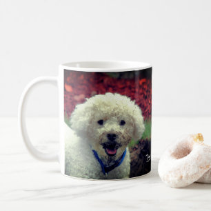 Caneca De Café Poodle Enfrentado De Lama Bonita Personalizado