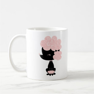 Caneca De Café Poodle Francês de Desenho Animado