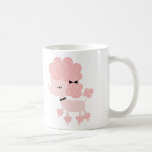 Caneca De Café Poodle Francês de Desenho Animado
