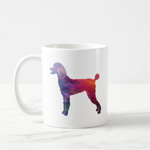 Caneca De Café Poodle Geo Silhouette Purple