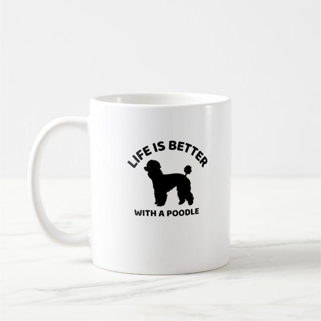 Caneca De Café Poodle life (Esquerda)
