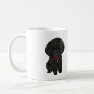 Caneca De Café Poodle Miniatura ou Brinquedo - Preto 1