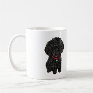 Caneca De Café Poodle Miniatura ou Toy - Preto 1