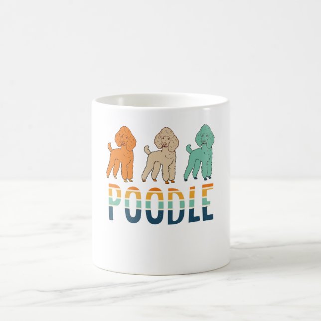 Caneca De Café Poodle Mug, Presente De Sobrinho De Cão, Poodle (Centro)