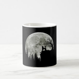 Caneca De Café Poodle Na Montanha Halloween Gift Para Poodle Love