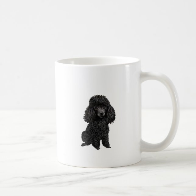 Caneca De Café Poodle Preto ( nº 3) (Direita)