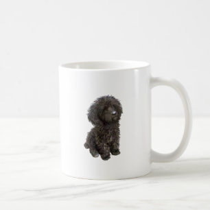 Caneca De Café Poodle - pup de brinquedo preto
