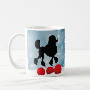 Caneca De Café Poodle Silhouette