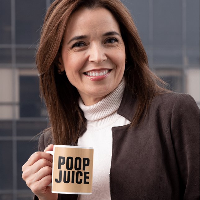 CANECA DE CAFÉ POOP JUICE FUNNY CAFFEE MUGS (Criador carregado)