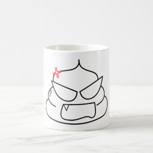 Caneca De Café Poop zangado - Brootsch, o PooPoo