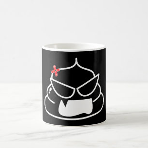 Caneca De Café Poop zangado - Brootsch, o PooPoo