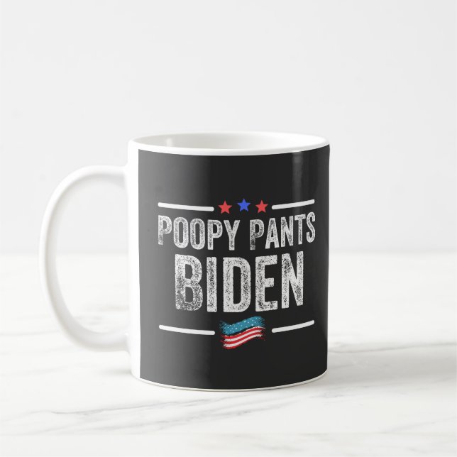 Caneca De Café Poopy Pants Biden (Esquerda)