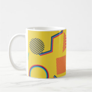 Caneca De Café Pop Art: Abstrato sem costura.