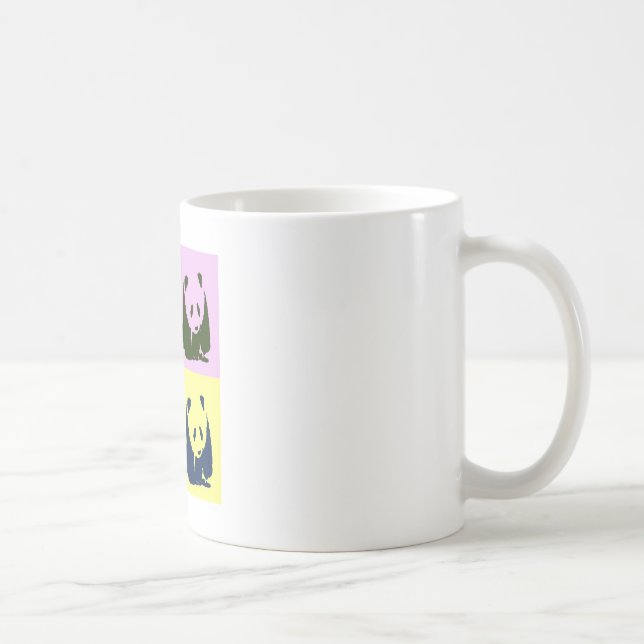 Caneca De Café Pop Art Baby Pandas (Direita)