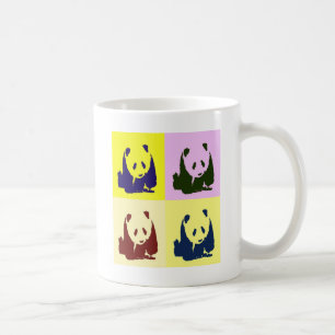 Caneca De Café Pop Art Baby Pandas