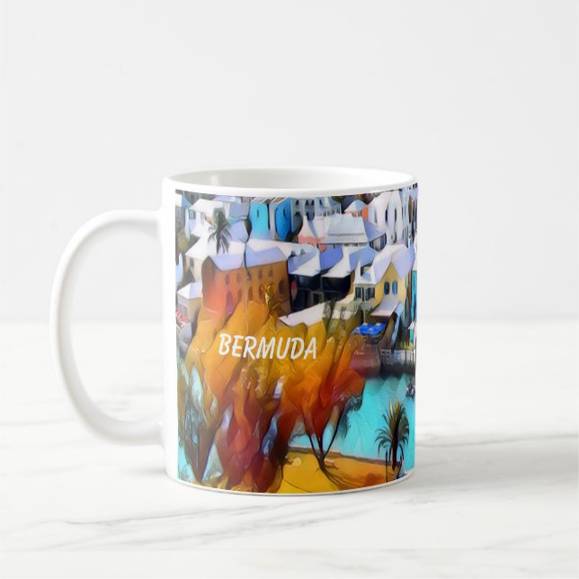 Caneca De Café Pop Art Bermuda Café Mug (Esquerda)