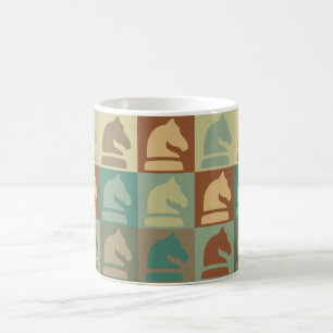 Caneca De Café Pop art da xadrez