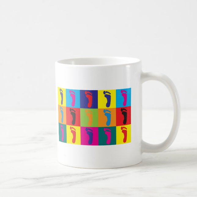 Caneca De Café Pop art do Podiatry (Direita)