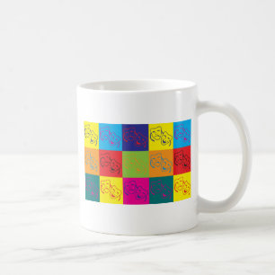 Caneca De Café Pop art do teatro
