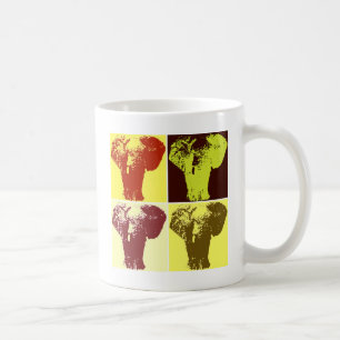 Caneca De Café Pop Art Elephant
