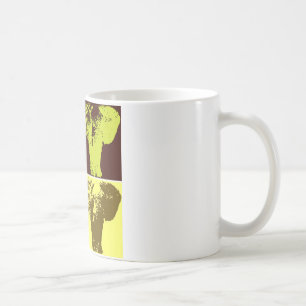Caneca De Café Pop Art Elephant