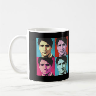 Caneca De Café Pop art Justin Trudeau - .png