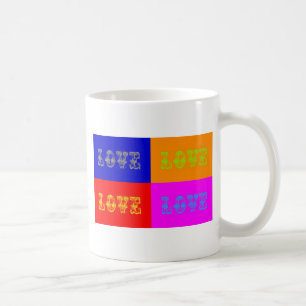 Caneca De Café Pop Art Love