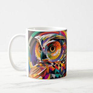 Caneca De Café Pop Art Owl nº 1