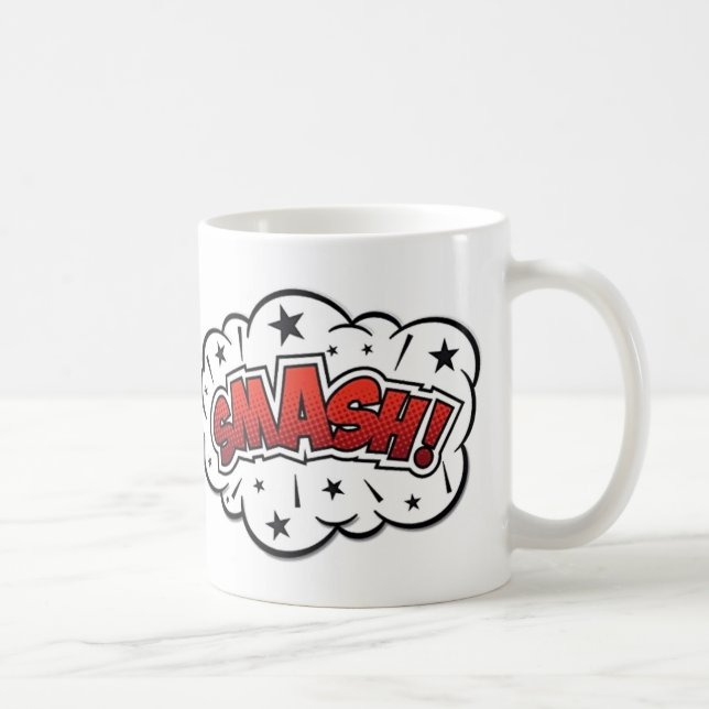 Caneca de Café - Pop Art Smash (Direita)