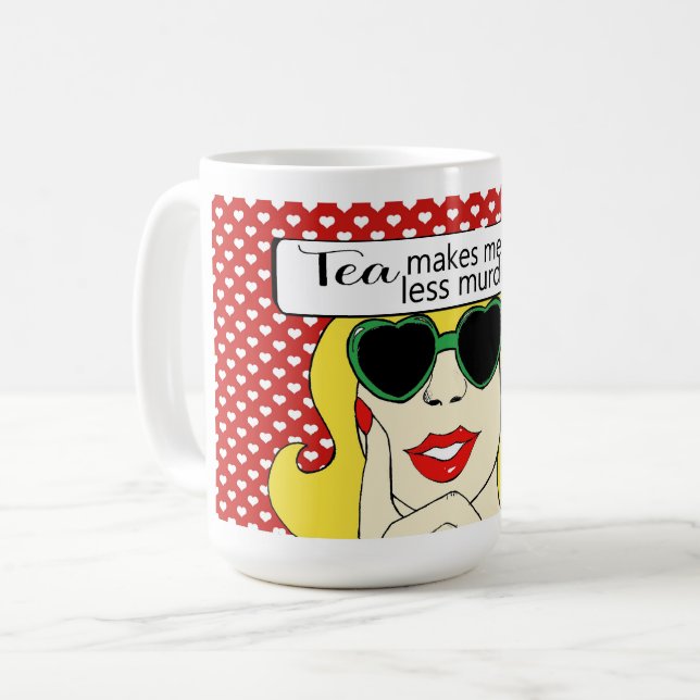 Caneca De Café Pop Art Tea Mug (Frente Esquerda)
