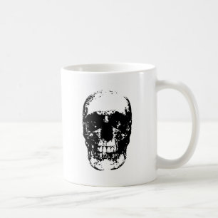 Caneca De Café Pop de Arte Preta e Branca