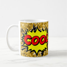 Caneca De Café Pop de BD Arte Amarelo Vermelho LEGAL Novidade Eng
