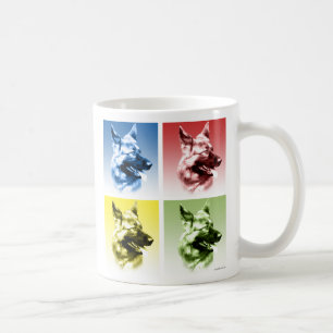 Caneca De Café Pop de german shepherd